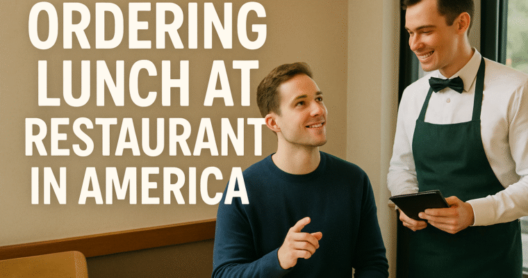 Ordering Lunch at Restaurant in America